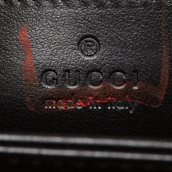 Gucci Black Leather GG Metalasse Frame Top Crossbody Shoulder Bag - Picture 10 of 12